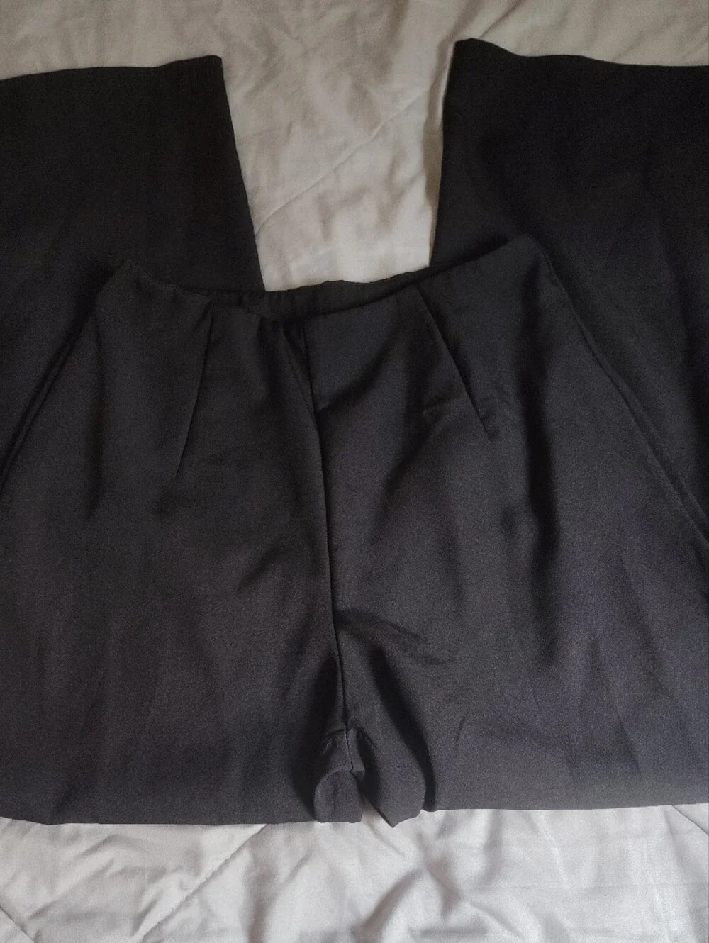 SHEIN Black Wide Leg Office Pants - Picture 5 of 5